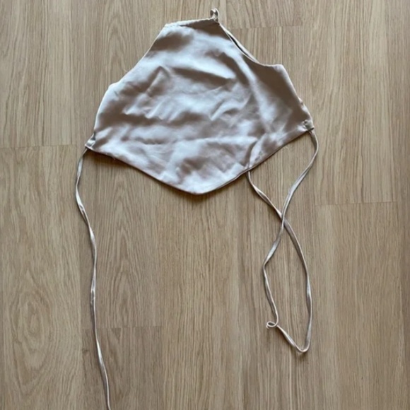 Garage Satin Halter Triangle Top - Picture 3 of 7